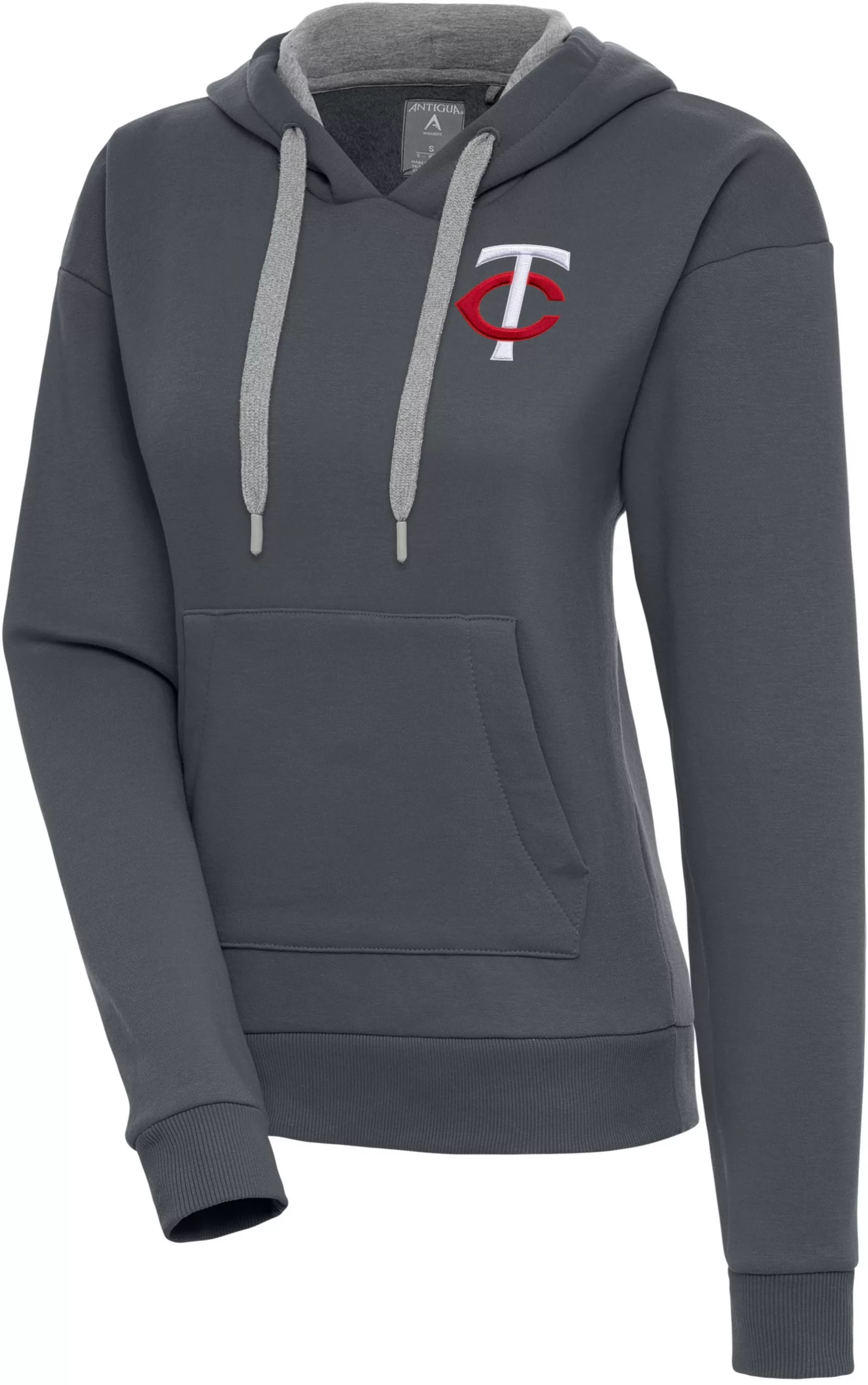 Antigua Women's Minnesota Twins Charcoal Victory Pullover Hoodie