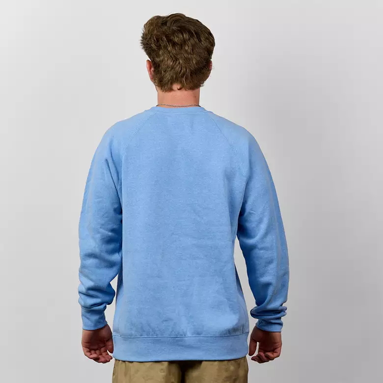 Nash Women's Blue Lightweight Raglan Crew Pullover Sweatshirt