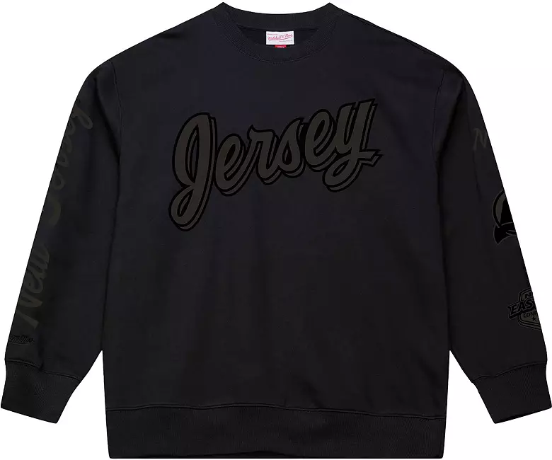 Mitchell & Ness Men's New Jersey Devils Black Phantom Crewneck Sweatshirt