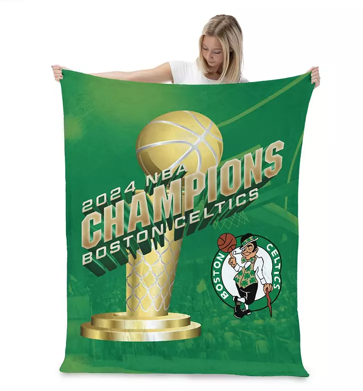 Northwest 2024 NBA Champions Boston Celtics Silk Touch Throw 3 Northwest 2024 NBA Champions Boston Celtics Silk Touch Throw