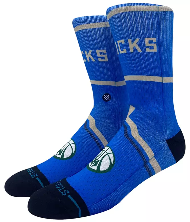 Stance Adult 2024-25 City Edition Milwaukee Bucks Crew Socks