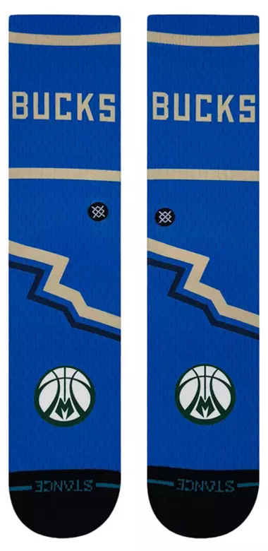Stance Adult 2024-25 City Edition Milwaukee Bucks Crew Socks