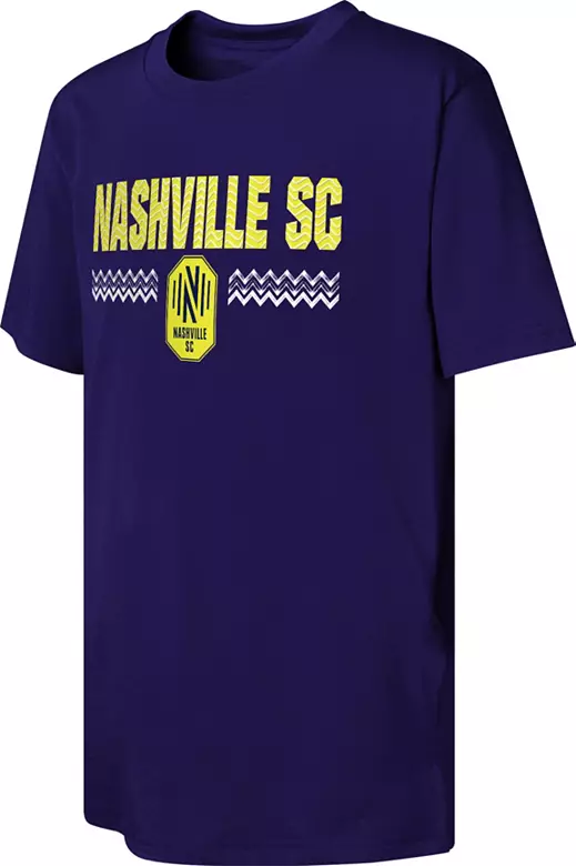 MLS Youth Nashville SC Wordmark Navy T-Shirt