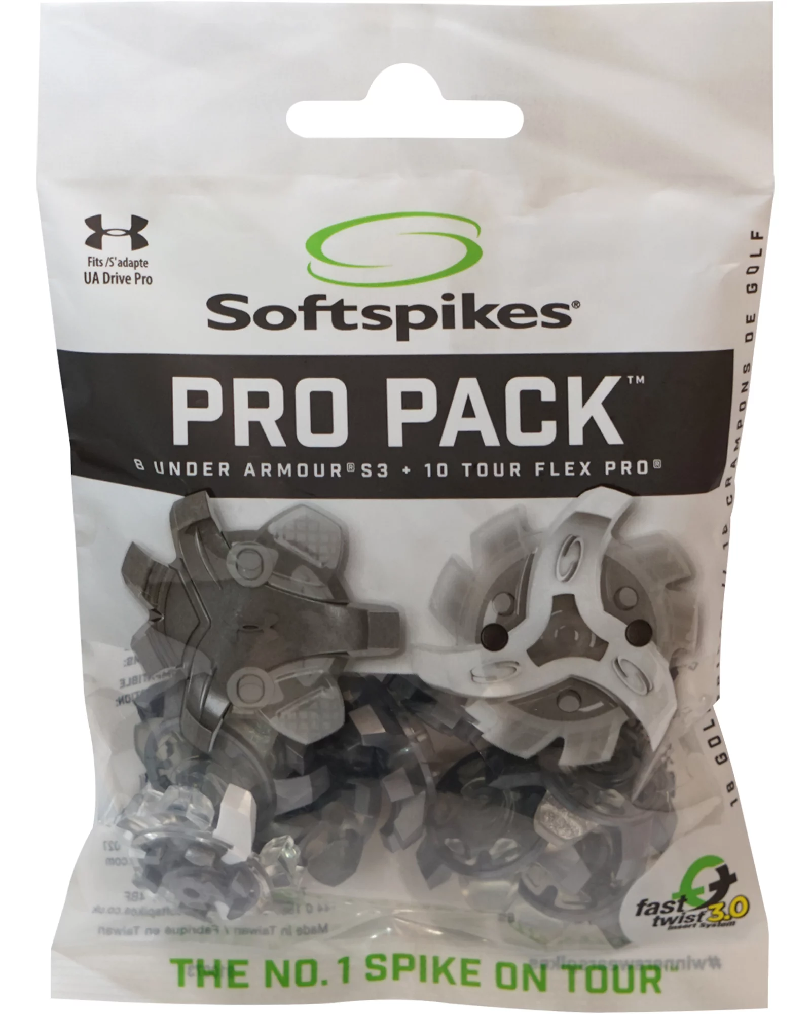 Softspikes UA S3 Tour Flex Pro Pack Golf Cleat Kit