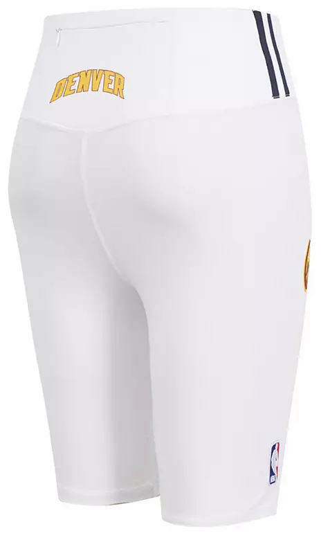 Pro Standard Women's Denver Nuggets White Classic Cotton Bike Shorts 3 Pro Standard Women's Denver Nuggets White Classic Cotton Bike Shorts