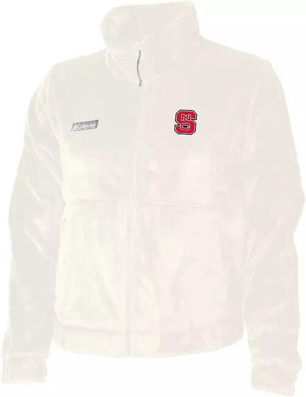 Columbia Women's NC State Wolfpack Chalk Fire Side Sherpa Full-Zip Jacket