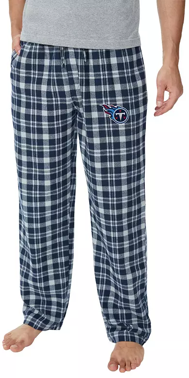 Concepts Sport Men's Tennessee Titans Navy Hawthorn Flannel Sleep Pants