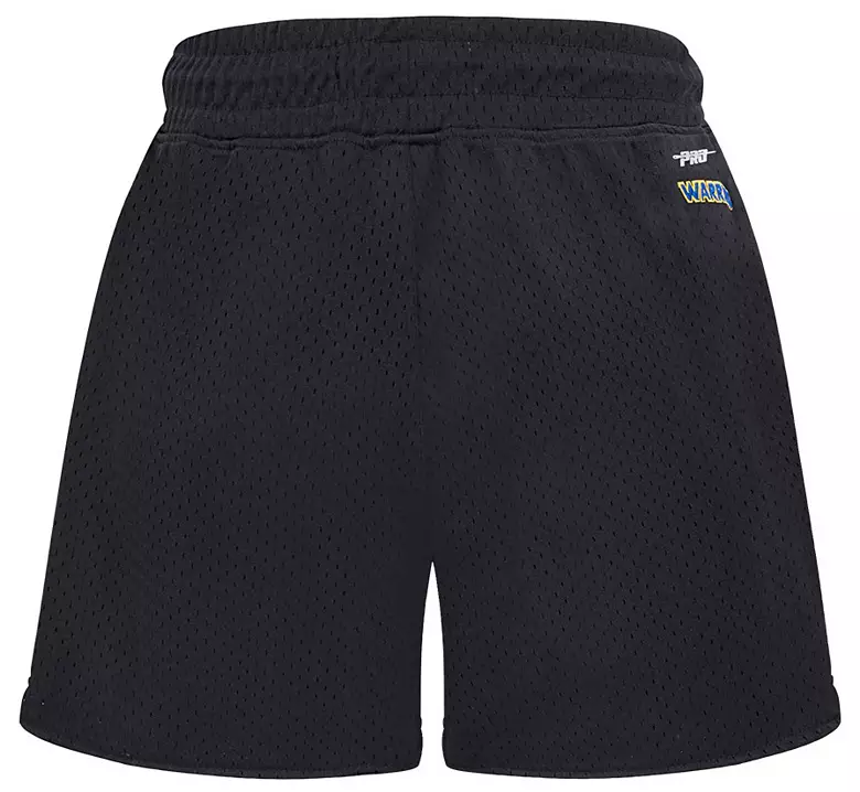 Pro Standard Women's Golden State Warriors Black Script Tail Mesh Shorts 4 Pro Standard Women's Golden State Warriors Black Script Tail Mesh Shorts