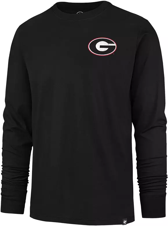 '47 Men's Georgia Bulldogs Black Regional Backer Long Sleeve T-Shirt