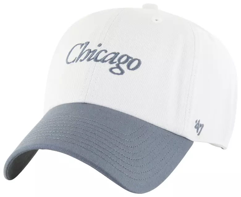 '47 Adult Chicago White Sox White Clean Up Adjustable Hat