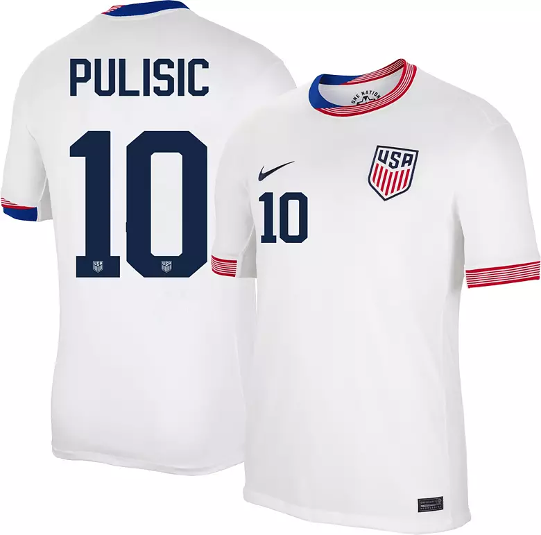 Nike Adult USMNT Christian Pulisic #10 2024 Home Replica Jersey