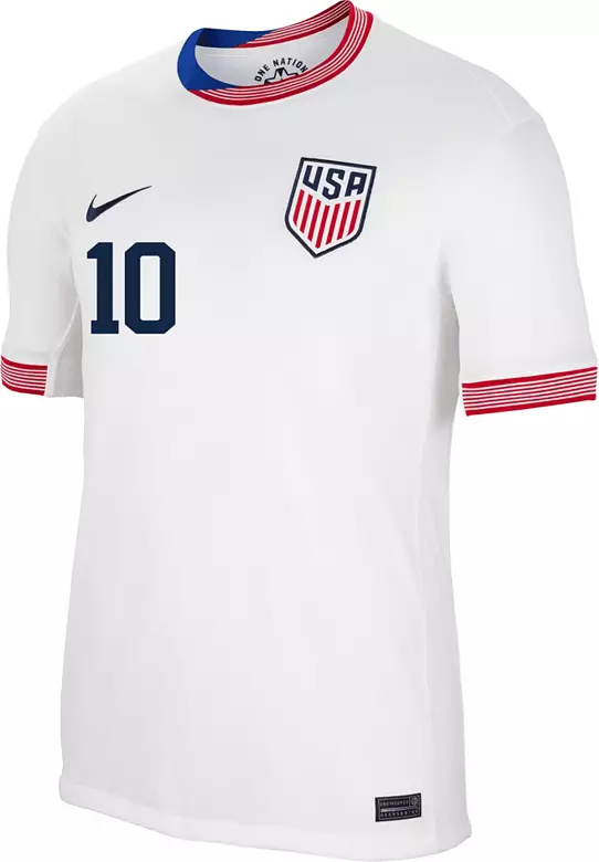 Nike Adult USMNT Christian Pulisic #10 2024 Home Replica Jersey