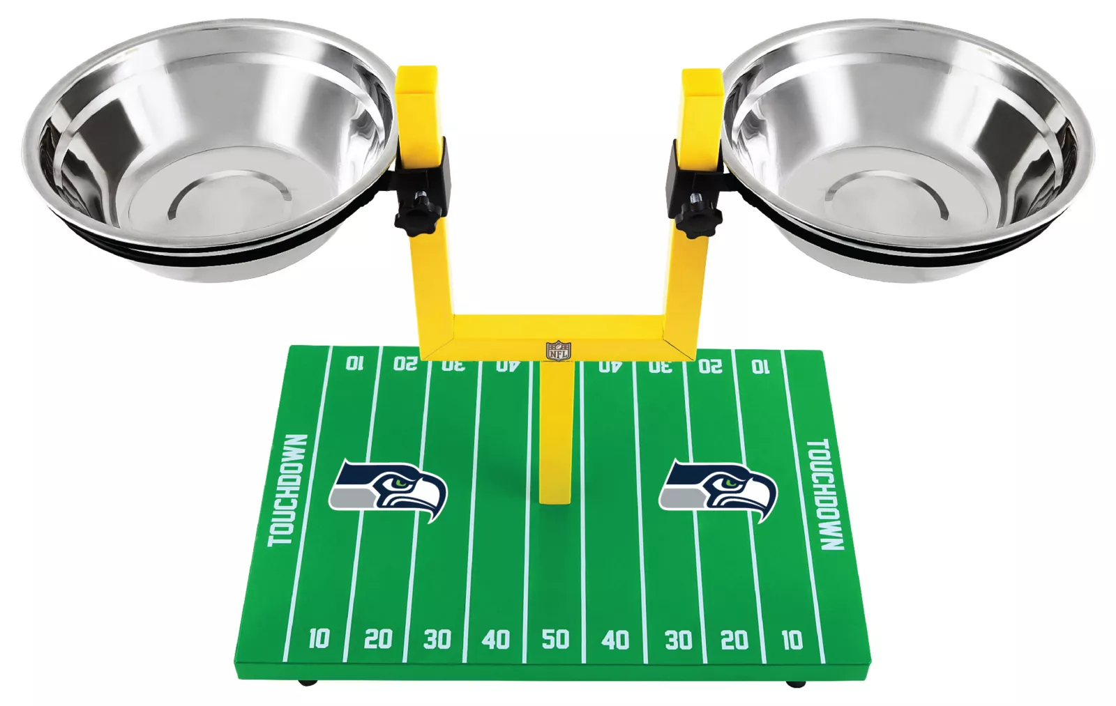 Pets First Seattle Seahawks Goal Post Pet Feeder