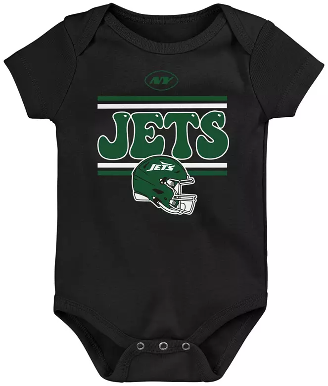 NFL Team Apparel Infant New York Jets Comics Team Color 3-Pack Onesie Set