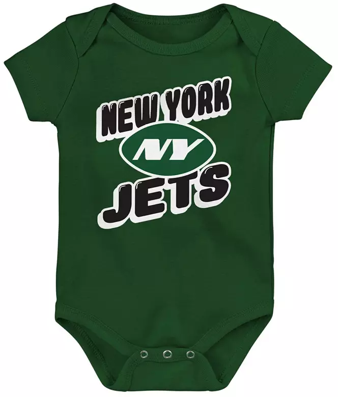 NFL Team Apparel Infant New York Jets Comics Team Color 3-Pack Onesie Set
