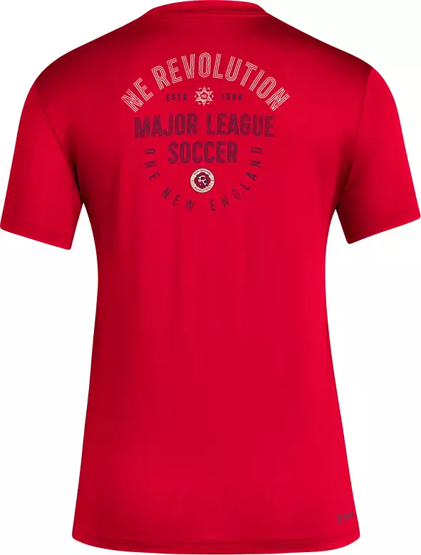 adidas Women's New England Revolution 2024 Local Stoic Red T-Shirt