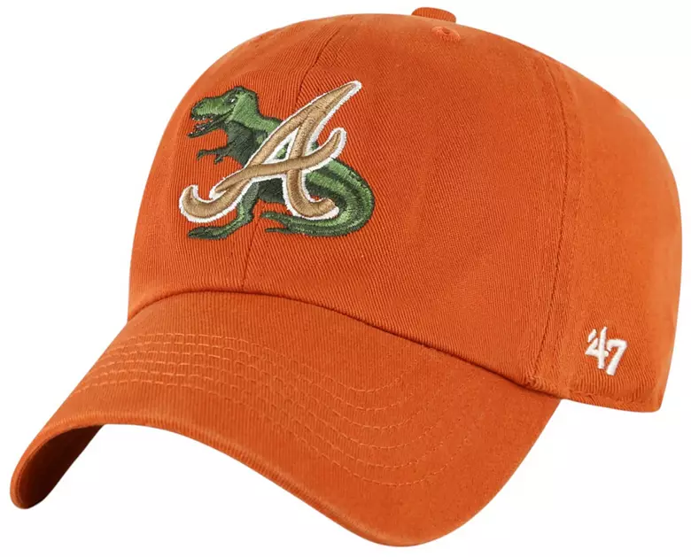 '47 Youth Atlanta Braves Orange Critter Clean Up Hat