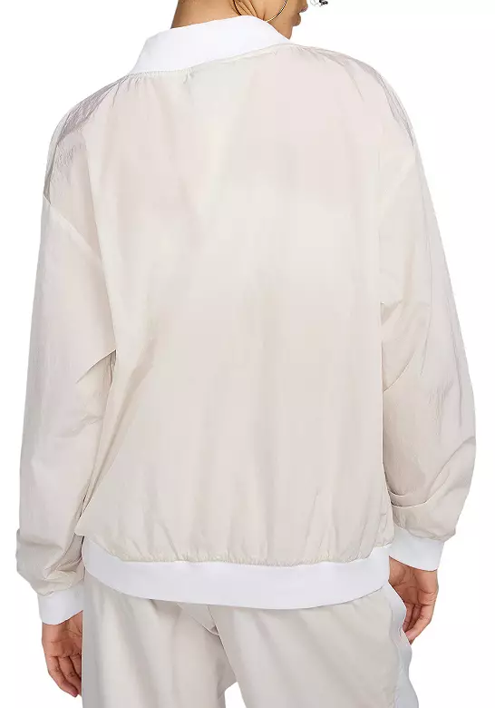 Nike Women's Sportswear Essential Loose UV Woven Long-Sleeve V-Neck Top 3 Nike Women's Sportswear Essential Loose UV Woven Long-Sleeve V-Neck Top