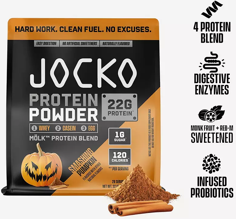 JOCKO Smashing Pumpkin 2 Lb. Protein Powder 3 JOCKO Smashing Pumpkin 2 Lb. Protein Powder