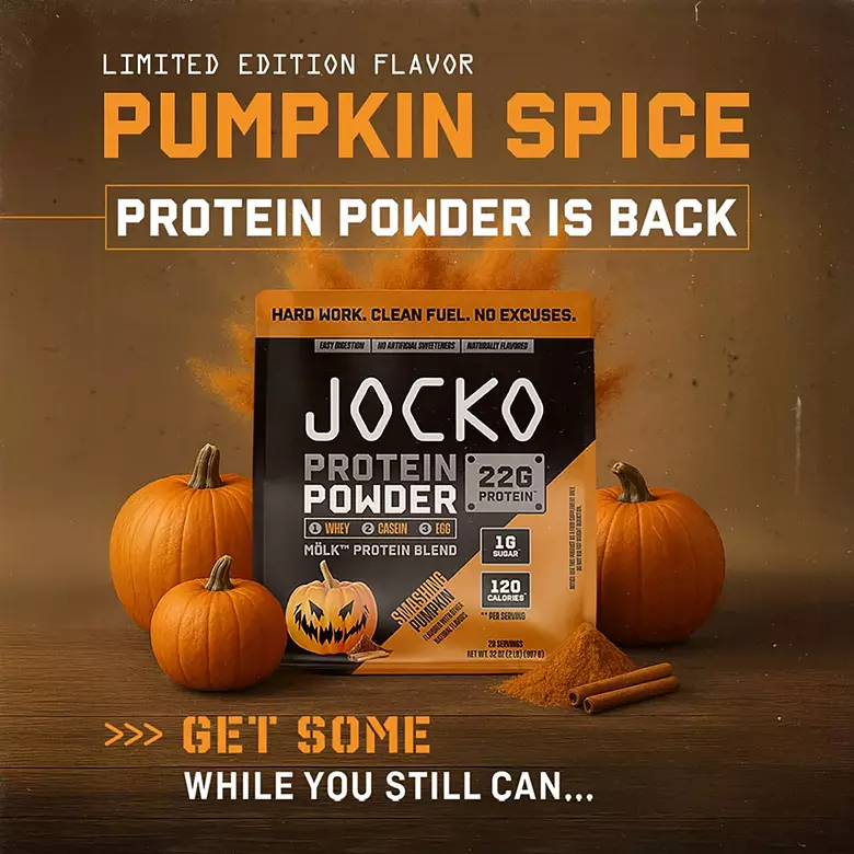 JOCKO Smashing Pumpkin 2 Lb. Protein Powder 4 JOCKO Smashing Pumpkin 2 Lb. Protein Powder