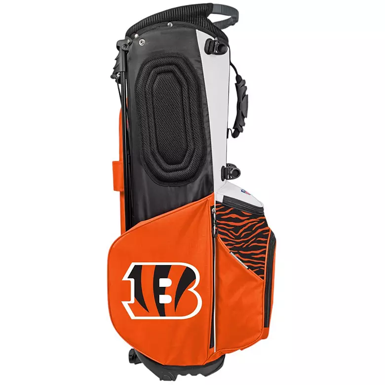 WinCraft Cincinnati Bengals Back Nine Stand Bag 3 WinCraft Cincinnati Bengals Back Nine Stand Bag