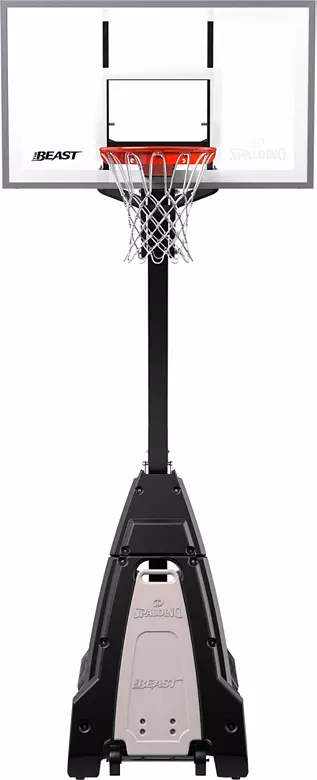 Spalding The Beast 54" Tempered Glass Portable Basketball Hoop 3 Spalding The Beast 54" Tempered Glass Portable Basketball Hoop
