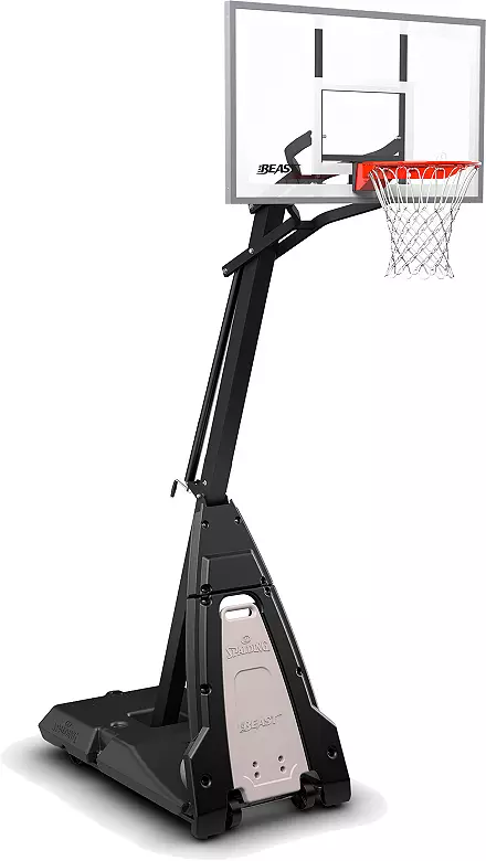 Spalding The Beast 54" Tempered Glass Portable Basketball Hoop 4 Spalding The Beast 54" Tempered Glass Portable Basketball Hoop