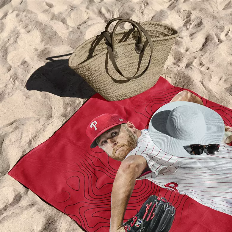 TheNorthwest Philadelphia Phillies Zack Wheeler Beach Towel