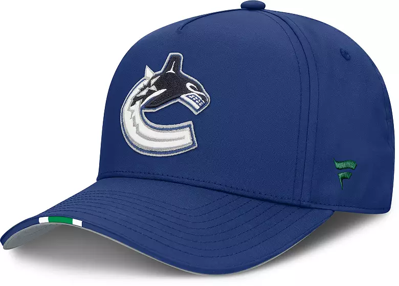 NHL Adult Vancouver Canucks Blue 2025 Draft Podium Adjustable Hat