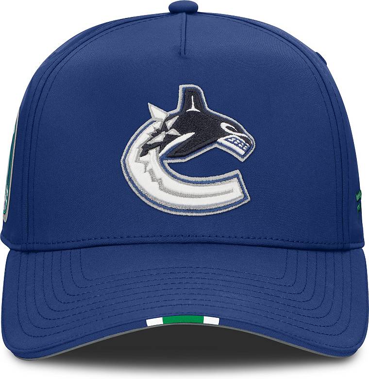 NHL Adult Vancouver Canucks Blue 2025 Draft Podium Adjustable Hat