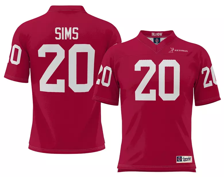 ProSphere Men's Oklahoma Sooners Billy Sims #20 Cream Heisman Jersey