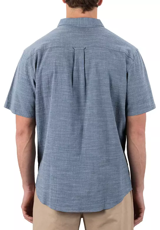 Hurley Men's One and Only Slub Short Sleeve Button Up Shirt