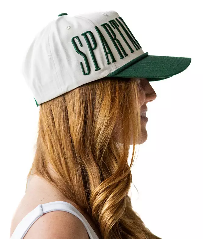 Gameday Social Women's Michigan State Spartans Ivory Saturday Stretch Adjustable Hat