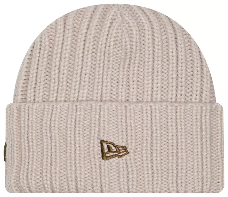 New Era Adult Philadelphia Eagles Tan Applique Cuffed Knit Hat