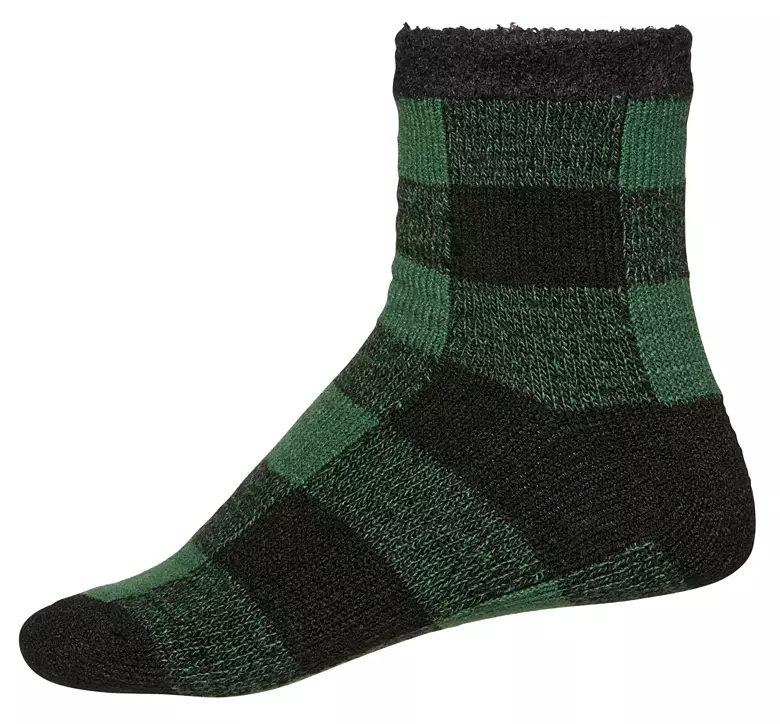 Northeast Outfitters Women's Cozy Cabin Holiday Buff Check Socks 3 Northeast Outfitters Women's Cozy Cabin Holiday Buff Check Socks