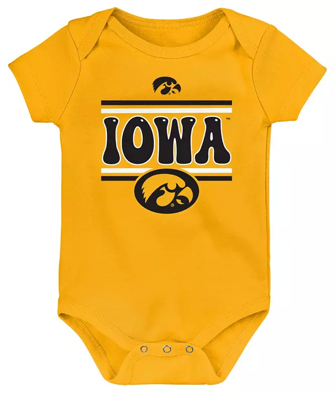 Gen2 Infant Iowa Hawkeyes Comics 3-Piece Creeper Set 3 Gen2 Infant Iowa Hawkeyes Comics 3-Piece Creeper Set
