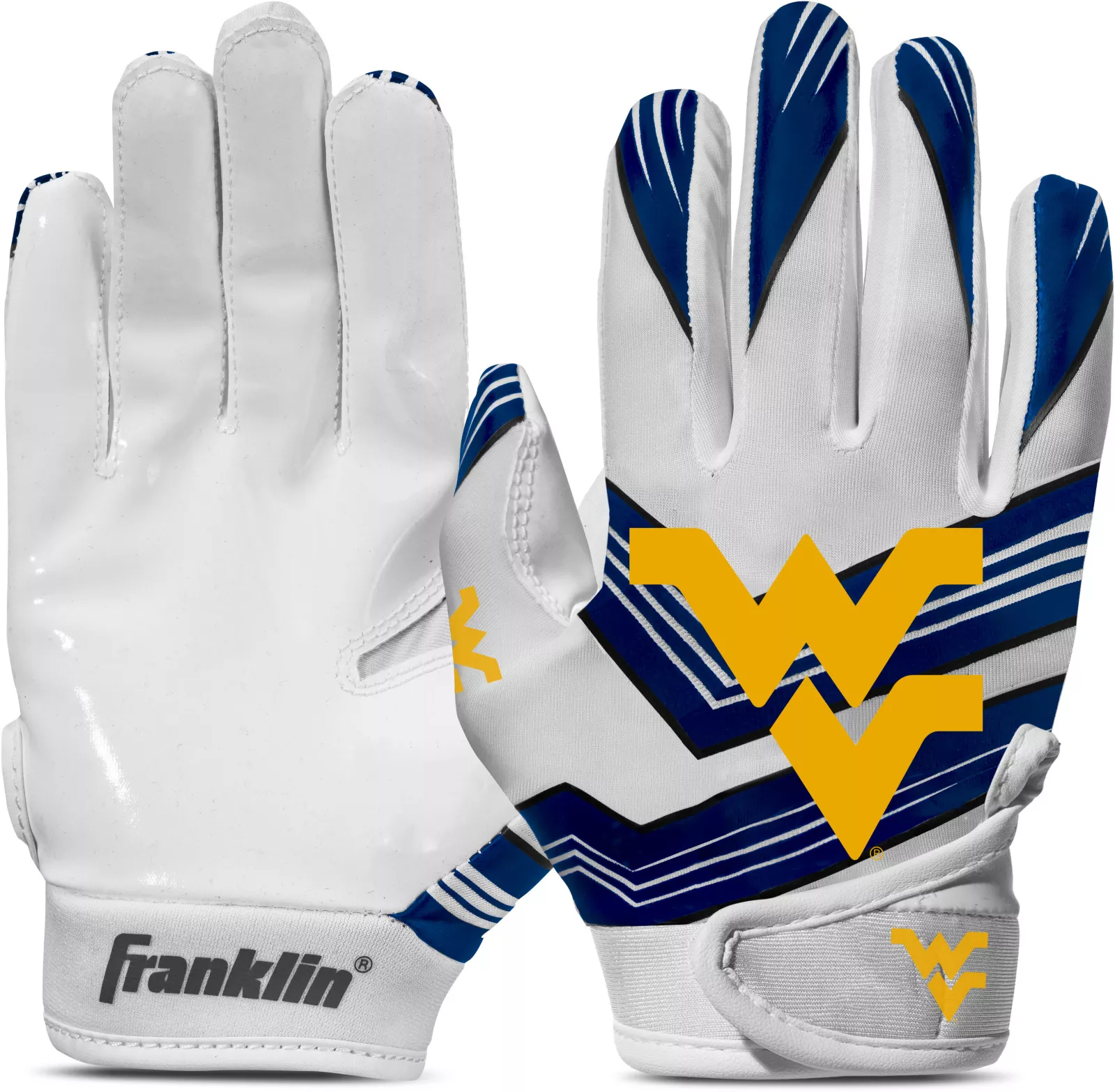 Franklin Youth West Virginia Mountaineers Receiver Gloves