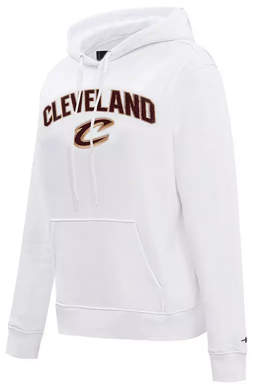 Pro Standard Women's Cleveland Cavaliers White Classic Fleece Pullover Hoodie