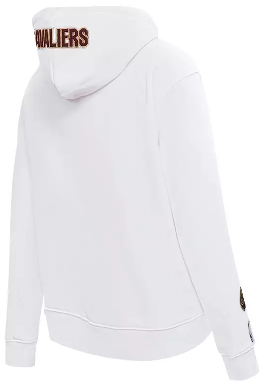 Pro Standard Women's Cleveland Cavaliers White Classic Fleece Pullover Hoodie 3 Pro Standard Women's Cleveland Cavaliers White Classic Fleece Pullover Hoodie