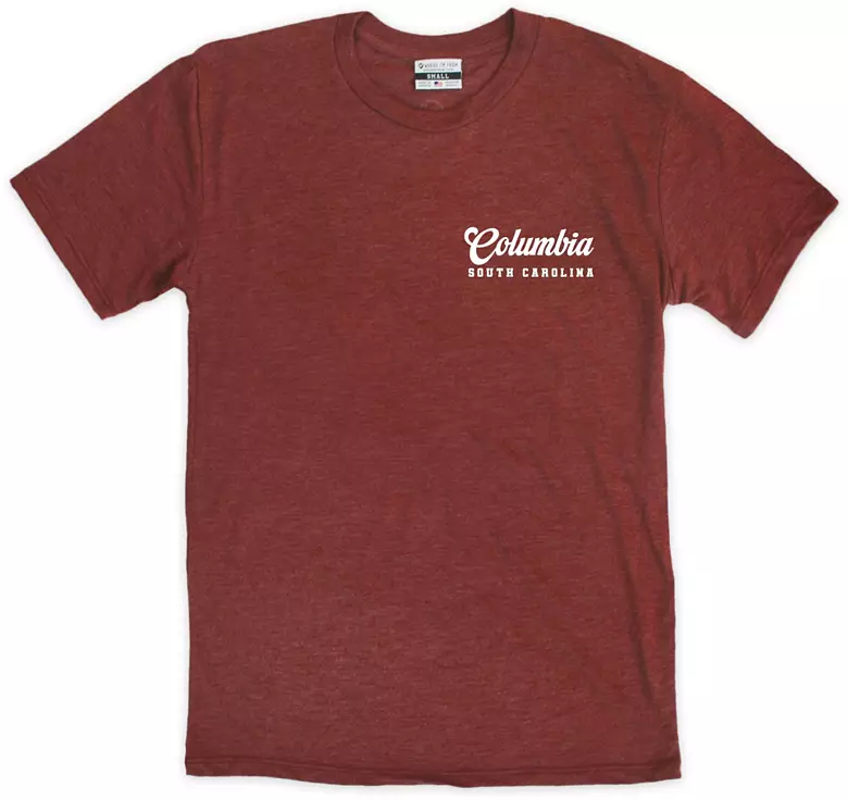 Where I'm From Men's Columbia Maroon Game Day 2Hit T-Shirt