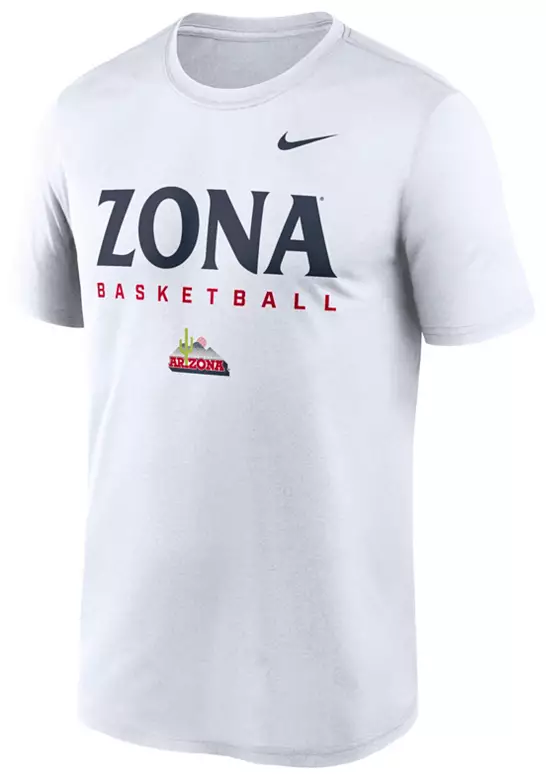 Nike Men's Arizona Wildcats White Legend Basketball T-Shirt