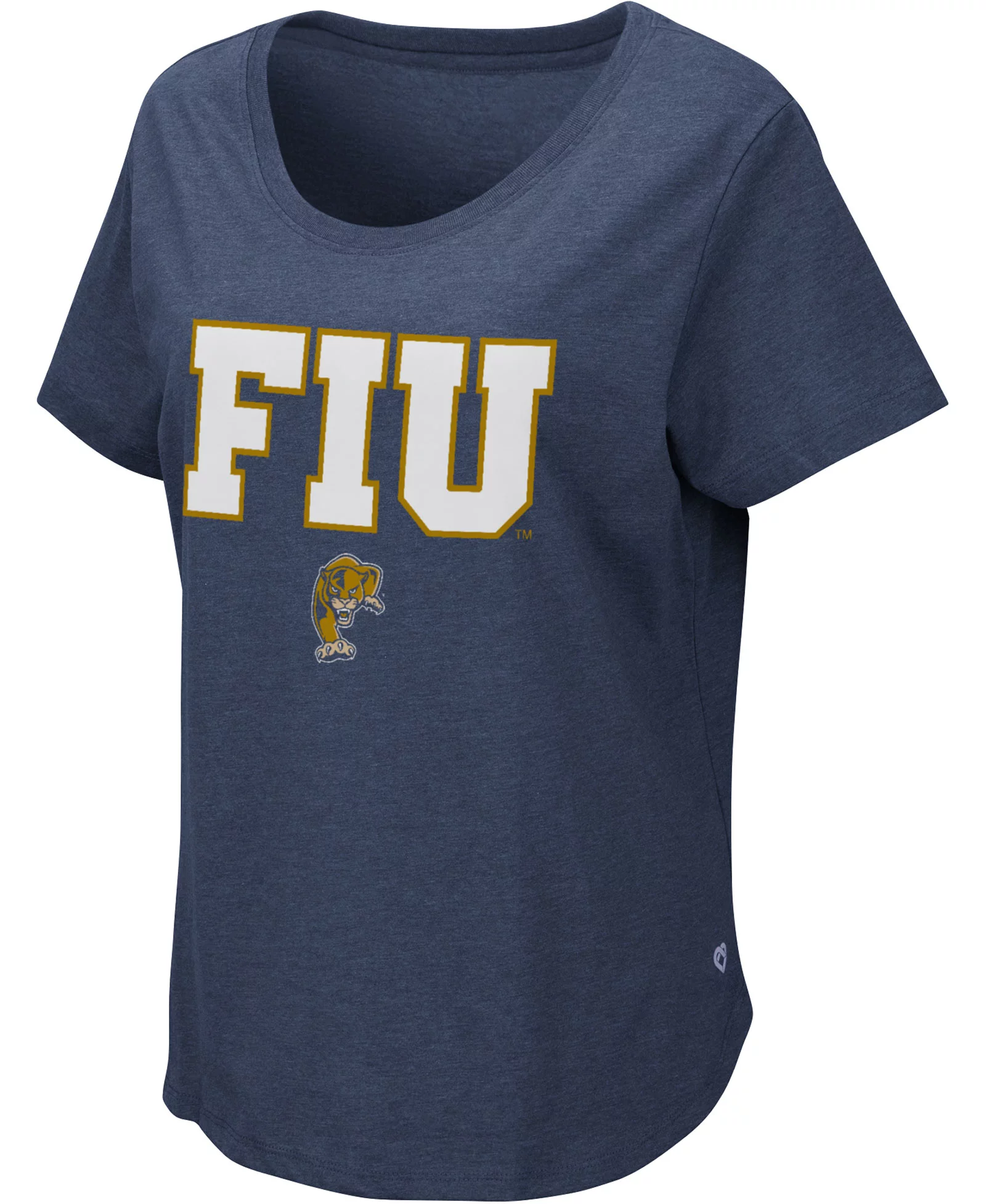 Colosseum Women's FIU Golden Panthers Navy T-Shirt