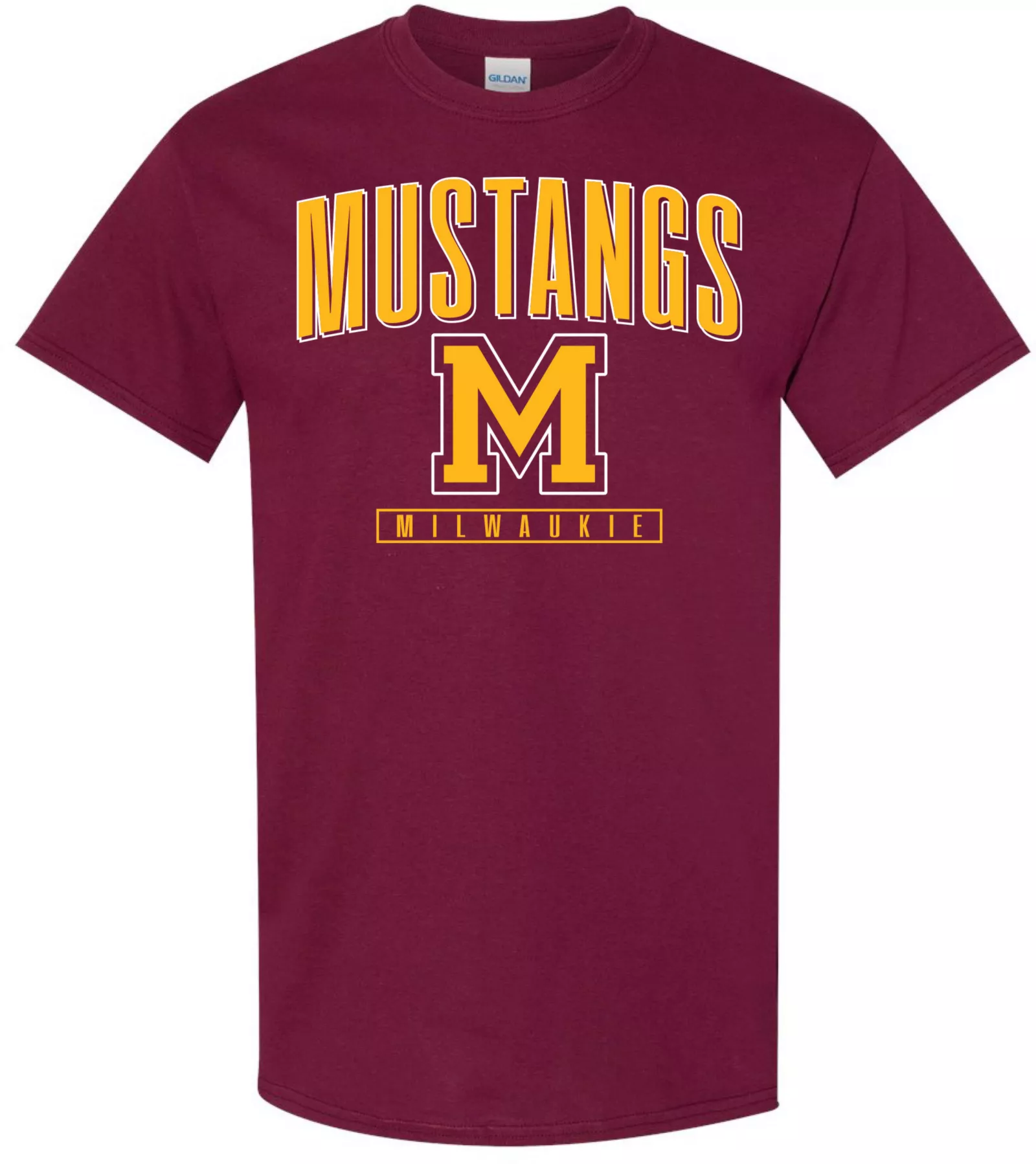 Pel Athletic Men's Milwaukie High School Maroon T-Shirt