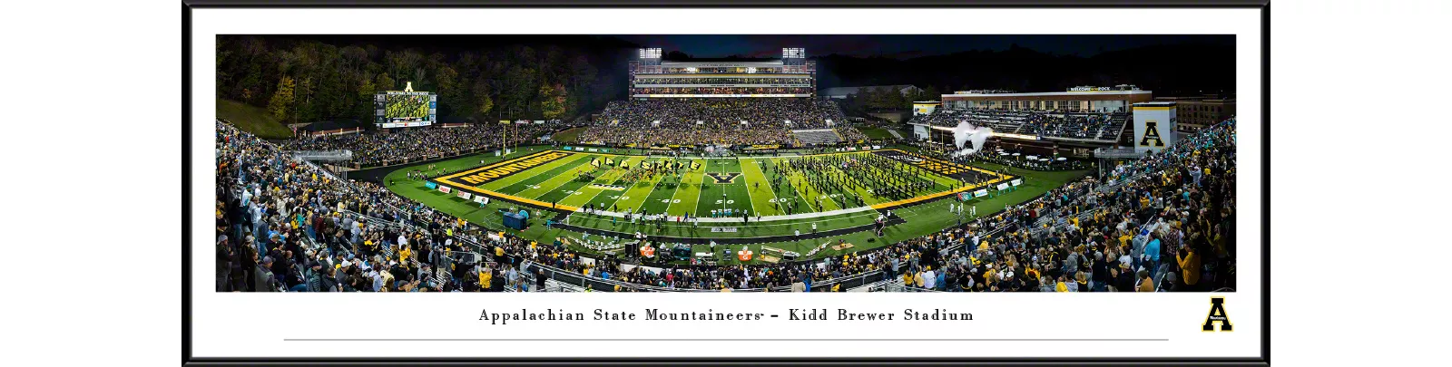 Blakeway Panoramas Appalachian State Mountaineers Standard Framed Picture