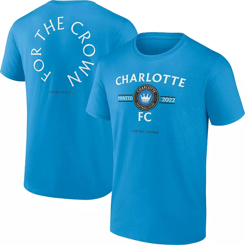 MLS Men's Charlotte FC Electric Blue Shot T-Shirt
