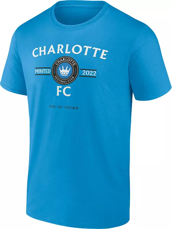 MLS Men's Charlotte FC Electric Blue Shot T-Shirt