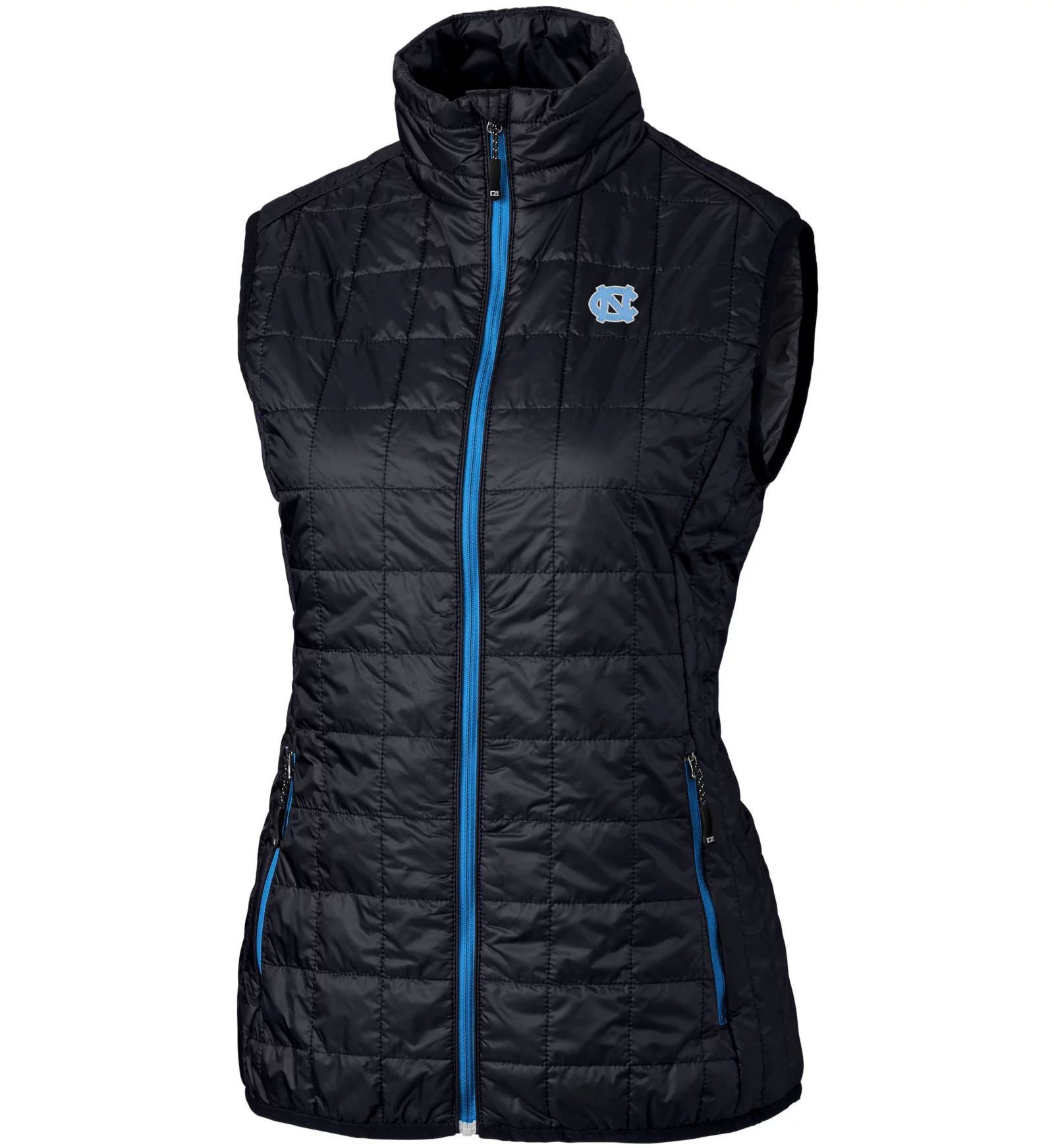 Cutter & Buck Women's North Carolina Tar Heels Dark Navy Rainier PrimaLoft Eco Full-Zip Vest