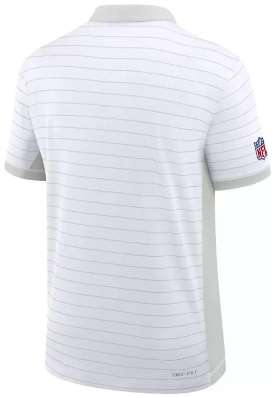 Nike Men's San Francisco 49ers White Dri-FIT Victory Striped Polo