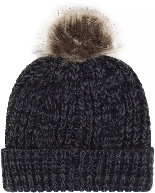 '47 Women's Charlotte Hornets Black Meeko Pom Knit Hat