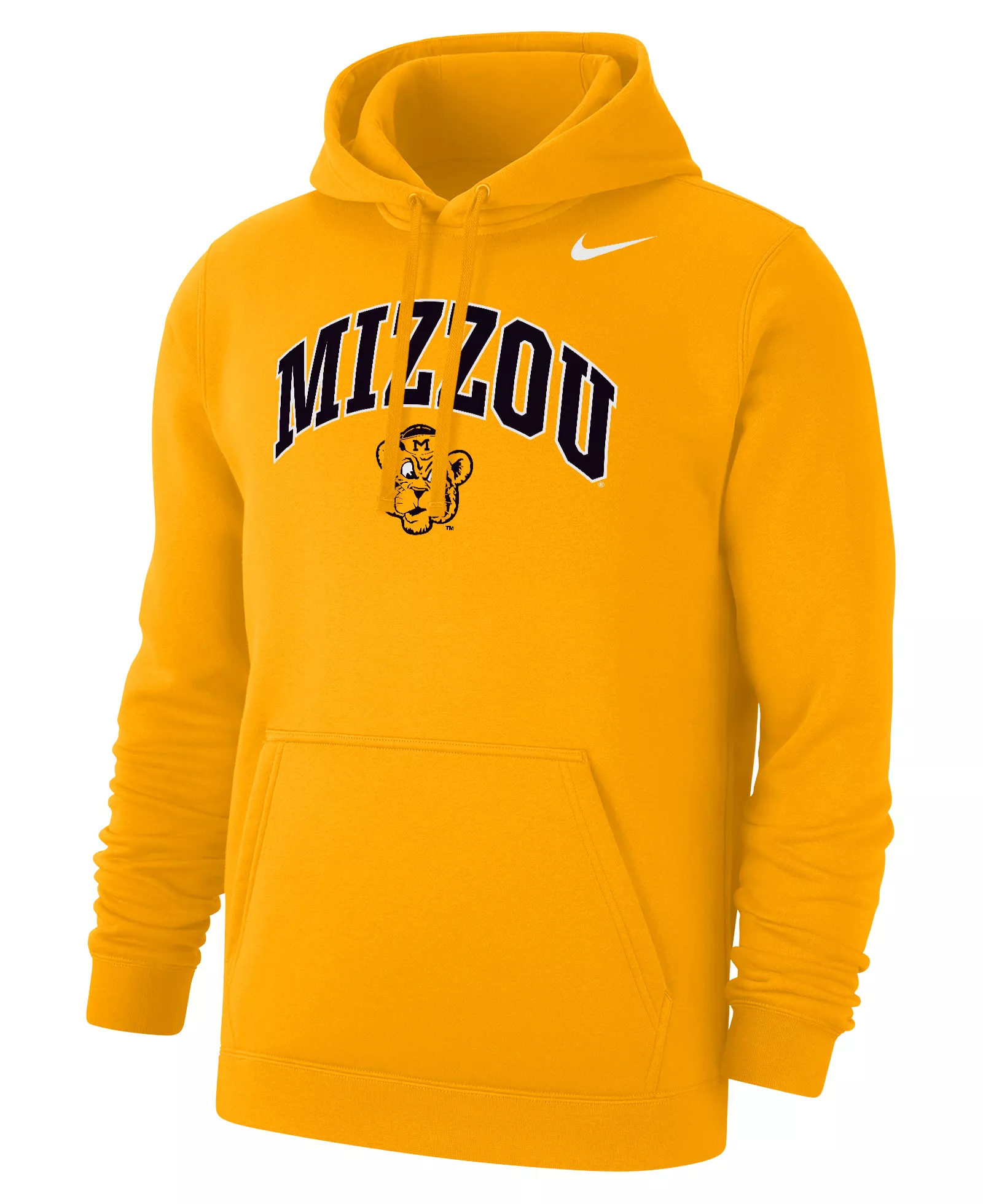 Nike Men's Missouri Tigers Yellow Arch Pullover Fleece Hoodie